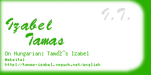 izabel tamas business card